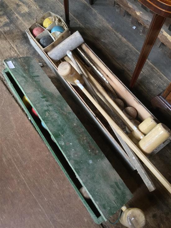 2 croquet sets